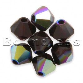 Swarovski 5301 Bead 4mm Garnet AB Bicone