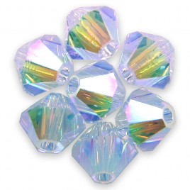 Swarovski 5301 Bead 4mm Lavender AB2x Bicone