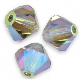 Swarovski 5301 Bead 6mm Black Diamond AB2x Bicone