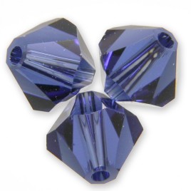 Swarovski 5301 Bead 6mm Dark Sapphire Bicone