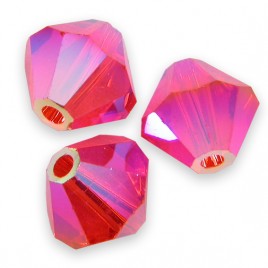 Swarovski 5301 Bead 6mm Hyacinth AB2x Bicone