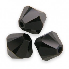Swarovski 5301 Bead 6mm Jet Bicone