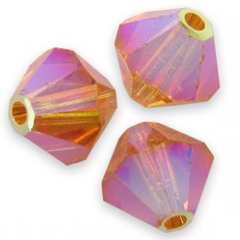 Swarovski 5301 Bead 6mm Topaz AB2x Bicone