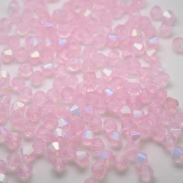 Swarovski 5301 Bead 4mm Rosaline AB/Matt Bicone