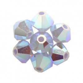 Swarovski 5328 Xilion Bead 3mm Air Blue Opal AB2x Bicone