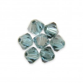 Swarovski 5328 Xilion Bead 3mm Aquamarine Satin Bicone