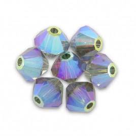 Swarovski 5328 Xilion Bead 3mm Black Diamond  AB2x Bicone