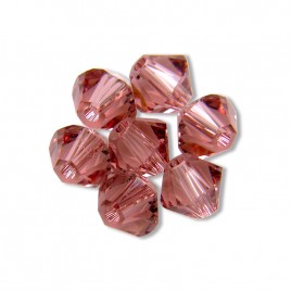 Swarovski 5328 Xilion Bead 3mm Blush Rose Bicone