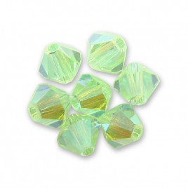 Swarovski 5328 Xilion Bead 3mm Chrysolite AB2x Bicone