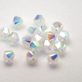Swarovski 5328 Xilion Bead 3mm Crystal AB2x Bicone