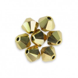 Swarovski 5328 Xilion Bead 3mm Crystal Aurumn2 Bicone