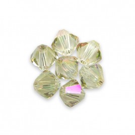 Swarovski 5328 Xilion Bead 3mm Crystal Luminous Green Bicone