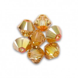Swarovski 5328 Xilion Bead 3mm Crystal Metallic Sunshine Bicone