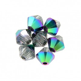 Swarovski 5328 Xilion Bead 3mm Crystal Scarabaeus Green Bicone