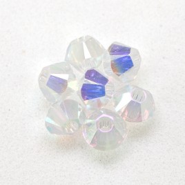 Swarovski 5328 Xilion Bead 3mm Crystal Transmission2x Bicone