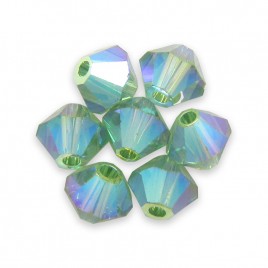 Swarovski 5328 Xilion Bead 3mm Erinite AB2x Bicone