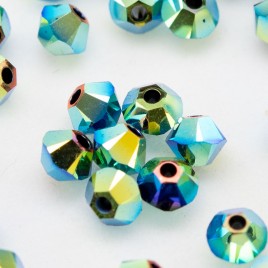 Swarovski 5328 Xilion Bead 3mm Jet AB2x Bicone