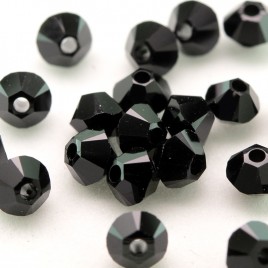 Swarovski 5328 Xilion Bead 3mm Jet Bicone