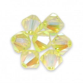 Swarovski 5328 Xilion Bead 3mm Jonquil AB2x Bicone