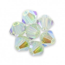Swarovski 5328 Xilion Bead 3mm Light Azore  AB2x Bicone