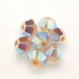 Swarovski 5328 Xilion Bead 3mm Light Grey Opal AB2x Bicone