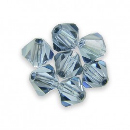 Swarovski 5328 Xilion Bead 3mm Light Sapphire Satin Bicone