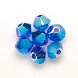 Swarovski 5328 Xilion Bead 3mm Majestic Blue  AB2x Bicone