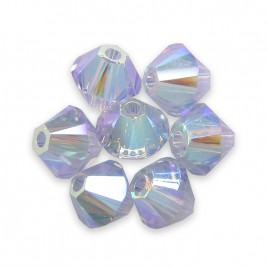Swarovski 5328 Xilion Bead 3mm Provence Lavender AB2x Bicone