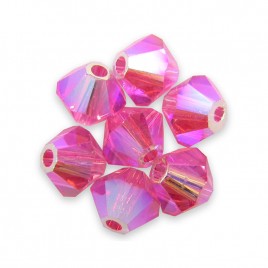 Swarovski 5328 Xilion Bead 3mm Rose AB2x Bicone