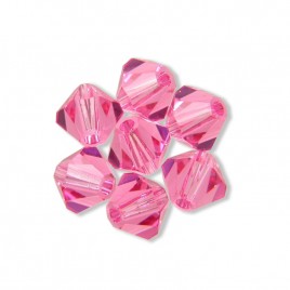 Swarovski 5328 Xilion Bead 3mm Rose Bicone