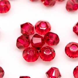 Swarovski 5328 Xilion Bead 3mm Scarlet Bicone