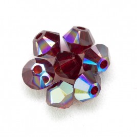 Swarovski 5328 Xilion Bead 3mm Siam AB Bicone