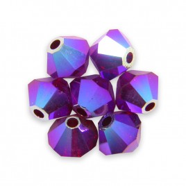 Swarovski 5328 Xilion Bead 3mm Siam AB2x Bicone