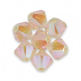Swarovski 5328 Xilion Bead 3mm Silk AB2x Bicone