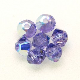 Swarovski 5328 Xilion Bead 3mm Tanzanite AB Bicone