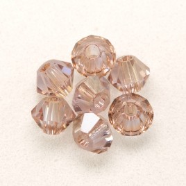 Swarovski 5328 Xilion Bead 3mm Violet Golden Shadow Bicone
