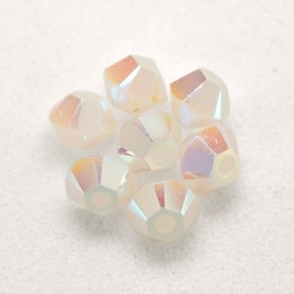 Swarovski 5328 Xilion Bead 3mm White Alabaster AB2x Bicone