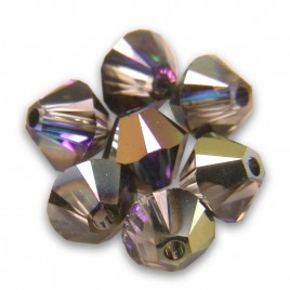Swarovski 5328 Xilion Bead 4mm Crystal Heliotrope Bicone
