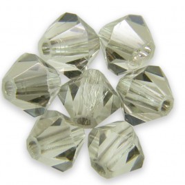 Swarovski 5328 Xilion Bead 4mm Crystal Satin Bicone