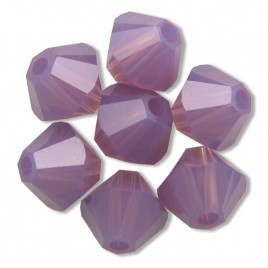 Swarovski 5328 Xilion Bead 4mm Cyclamen Opal Bicone