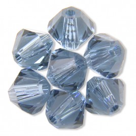 Swarovski 5328 Xilion Bead 4mm Denim Blue Bicone