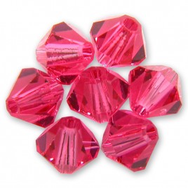 Swarovski 5328 Xilion Bead 4mm Indian Pink Bicone