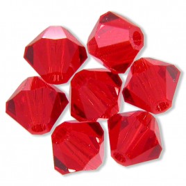 Swarovski 5328 Xilion Bead 4mm Light Siam Bicone