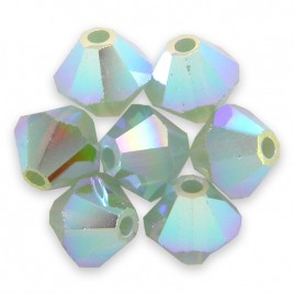 Swarovski 5328 Xilion Bead 4mm Pacific Opal AB2x Bicone