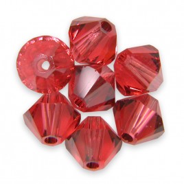 Swarovski 5328 Xilion Bead 4mm Padparadascha Satin Bicone