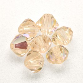 Swarovski 5328 Xilion Bead 4mm Silk AB Bicone