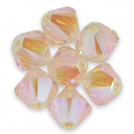 Swarovski 5328 Xilion Bead 4mm Silk AB2x Bicone