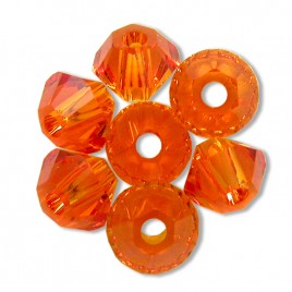 Swarovski 5328 Xilion Bead 4mm Tangerine Bicone