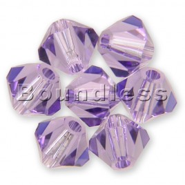 Swarovski 5328 Xilion Bead 4mm Tanzanite Bicone