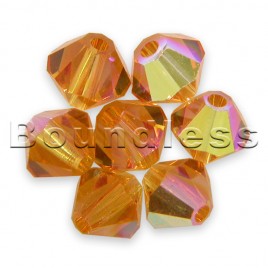 Swarovski 5328 Xilion Bead 4mm Topaz AB Bicone